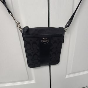 Coach black crossbody purse